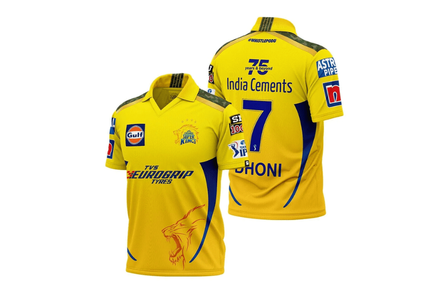 Manufacturer, Exporter, Importer, Supplier, Wholesaler, Retailer, Trader of Chennai Super Kings IPL Cricket Jersey in New Delhi, Delhi, India.